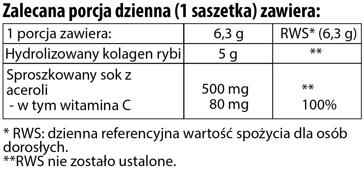 Kolagen Plent PURE cytrusowa lemoniada w saszetkach