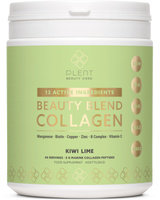 BEAUTY - hydrolizowany kolagen rybi z 12 aktywnymi składnikami - kiwi limonka (40 porcji / 277g)